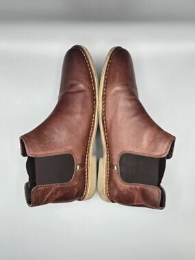 Kenneth Cole Reaction Mens Brown Leather Chelsea Boots Size 10.5 Ankle Boots